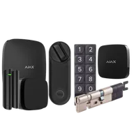 Systemy inteligentnych domów - Bezprzewodowy zestaw Ajax + Yale (Yale Linus® Smart Lock L2 czarny z regulowaną wkładką Yale Linus®i klawiaturą; Ajax: Hub 2, LeaksProtect, FIREPROTECT 2 RB (ciepło/dym), DoorProtect) (czarny) - miniaturka - grafika 1