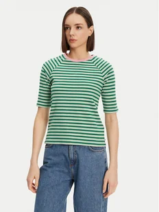 Tom Tailor Denim T-Shirt 1045410 Zielony Regular Fit - Koszulki i topy damskie - miniaturka - grafika 1