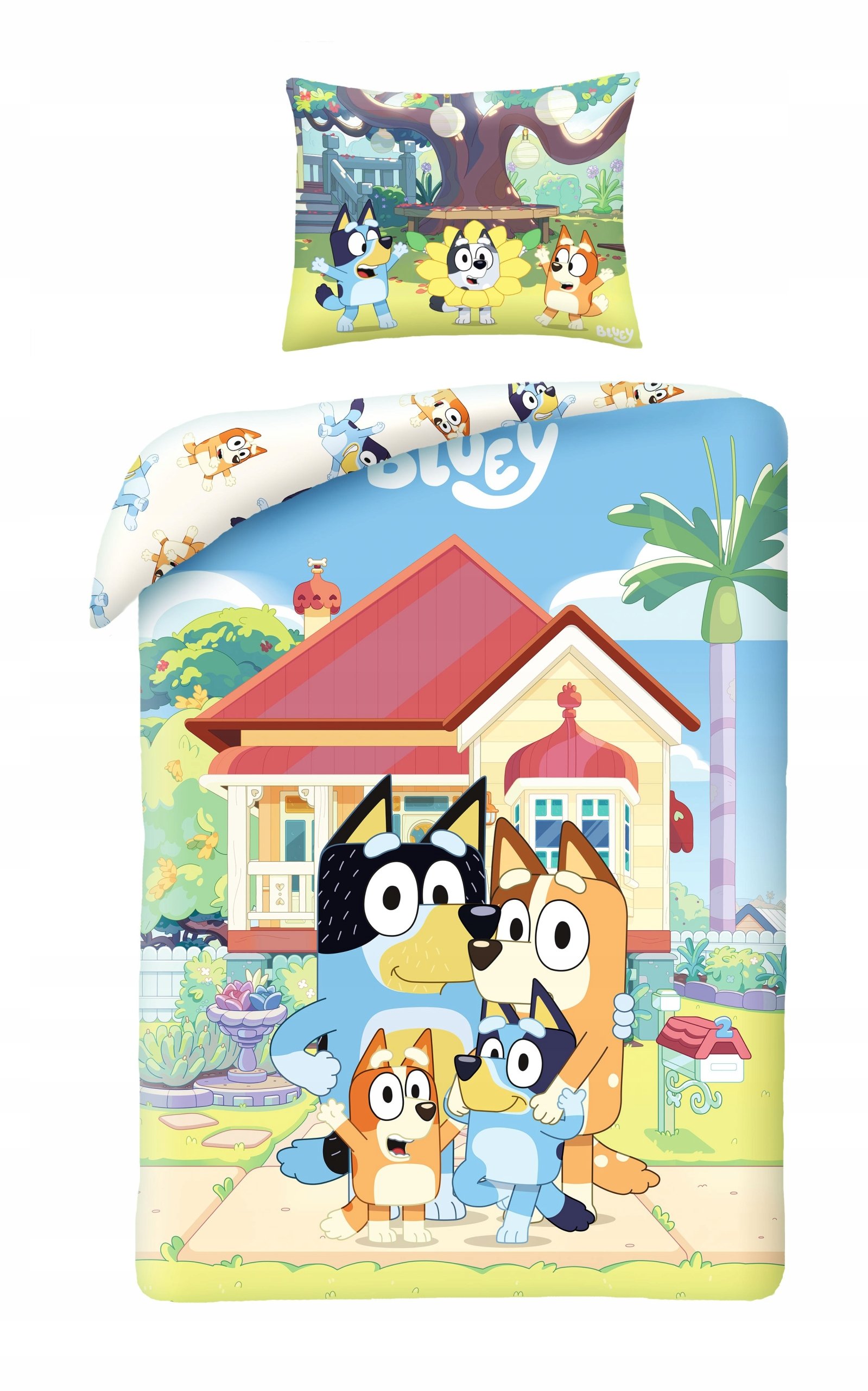 Pościel Bawełniana 140 X 200 CM Bluey