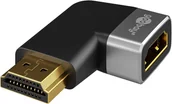 Adaptery i przejściówki - Goobay 72012 adapter kablowy 0 m HDMI Typu A (Standard) Czarny, Srebrny - miniaturka - grafika 1