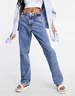 Spodnie damskie - Jeansy Damskie Niebieskie Klasyczne Basic 27 1Xmt - miniaturka - grafika 1