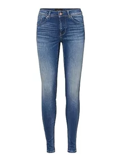 Spodnie damskie - VERO MODA Damskie spodnie jeansowe, niebieski (medium blue denim), (M) W / 30L - grafika 1