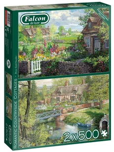 Jumbo Puzzle 2x500 Falcon Wiejski krajobraz G3 - Puzzle - miniaturka - grafika 1