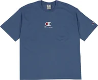 Koszulki męskie - Koszulka męska Champion Crewneck niebieska 220270 BS099 M - miniaturka - grafika 1