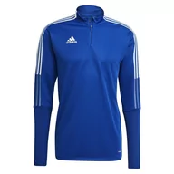 Bluzy damskie - Adidas, Bluza, Tiro 21 Training Top GH7302, niebieski, rozmiar S - miniaturka - grafika 1