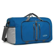 Torebki damskie - G4Free Składana torba marynarska 40 l / 65 l, wodoodporny plecak podróżny, lekka torba do przenoszenia na noc, weekendowy sport, mężczyźni kobiety, Ciemnoniebieski, 40L - miniaturka - grafika 1