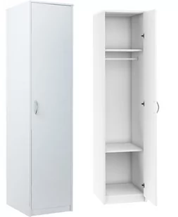Szafa Słupek Wiktoria Sz07 55cmx45X193 cm Biały - Szafy - miniaturka - grafika 1