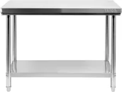 Stoły gastronomiczne - Yato STÓŁ CENTRALNY SKŁADANY Z PÓŁKĄ 1000×700×H850mm YG-09010 - miniaturka - grafika 1