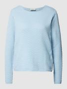 Swetry damskie - Sweter z dzianiny ze strukturalnym wzorem model ‘Dodo’ - miniaturka - grafika 1