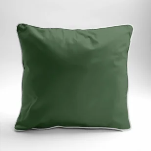Poszewka satynowa 40x40 zielona z lamówką Mako Satin - Pościel - miniaturka - grafika 1