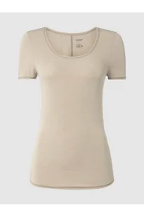 T-shirt o kroju personal fit z mieszanki bawełny i elastanu - Schiesser - Koszulki i topy damskie - miniaturka - grafika 1