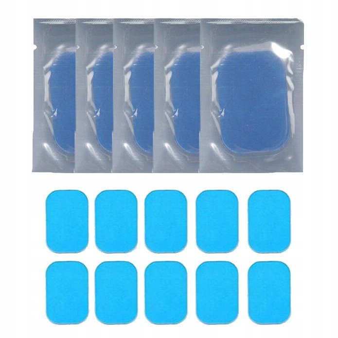 10X Nakładki Żelowe Klejące Do Elektrostymulatora Ems Pady Masażer Żel