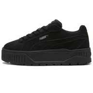 Trampki damskie - Buty damskie trampki sportowe Puma Karmen II 39745701 zamszowe czarne 40.5 - miniaturka - grafika 1