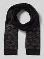 Apaszki i szaliki damskie - Szal z mieszanki wiskozy z obszyciem ozdobnymi kamieniami model ‘NORA’ - miniaturka - grafika 1