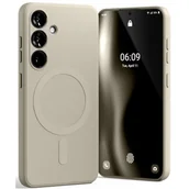 Etui i futerały do telefonów - Etui MERCURY Semi-Silicone MagSafe do Samsung Galaxy S25+ Kamienny - miniaturka - grafika 1