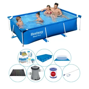 Bestway Steel Pro 259x170x61 cm Prostokątny - Zestaw basenowy - Baseny ogrodowe - miniaturka - grafika 1