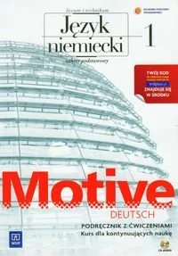 Motive Deutsch 1. Kurs dla kontynuujących naukę. Podręcznik z ćwiczeniami. Szkoła ponadgimnazjalna - Książki do nauki języka niemieckiego - miniaturka - grafika 1