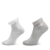 Skarpetki dla dzieci - Zestaw 2 par wysokich skarpet dziecięcych Mayoral 10711 Beżowy - miniaturka - grafika 1