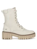 Botki damskie - Mustang Botki 1447-506 Biały - miniaturka - grafika 1