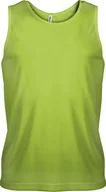 Koszulki męskie - Kariban ProAct Męska koszulka sportowa bez rękawów PA441 Green Lime 3XL - miniaturka - grafika 1