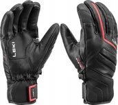 Rękawice narciarskie - LEKI RĘKAWICE Phoenix 3D black/red 9.0 - miniaturka - grafika 1