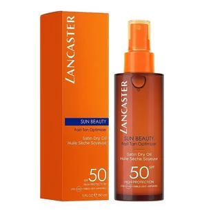Lancaster Sun Beauty Dry Oil Fast Tan Optimizer SPF50 150ml W Opalanie 54280 - Balsamy i kremy do opalania - miniaturka - grafika 1