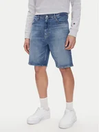 Spodenki męskie - Tommy Jeans Szorty jeansowe Isaac DM0DM20952 Niebieski Relaxed Fit - miniaturka - grafika 1