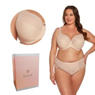 Biustonosze - Biustonosz Semi-Soft Sonia 1058 MAXI półusztywniany beżowy  100H - miniaturka - grafika 1