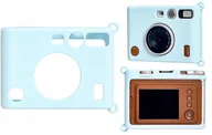 Torby fotograficzne i futerały - Futerał Etui Pokrowiec Case Silikon Fuji Fujifilm Instax Mini Evo / Niebieski - miniaturka - grafika 1