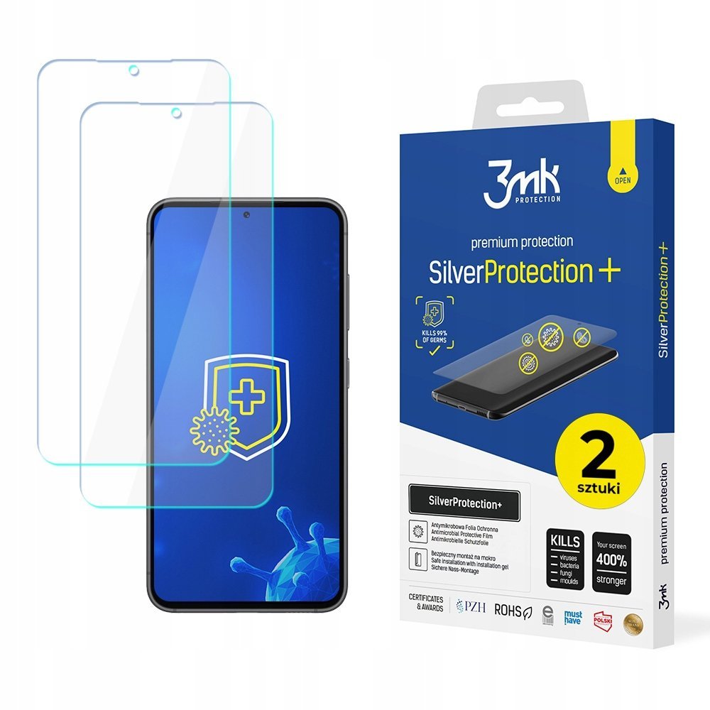 2x Folia ochronna hydrożelowa na ekran do Samsung Galaxy S24 Plus - 3mk Sil