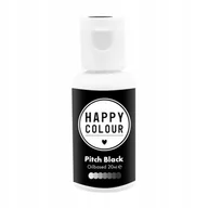 Dodatki do ciast w proszku - Barwnik olejowy do mas tłustych Happy Colour Black czarny 20 ml - miniaturka - grafika 1