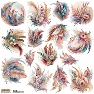 Scrapbooking - NAKLEJKI PAPIEROWE 24x24 ScrapLove - Boho Floral 2 - miniaturka - grafika 1