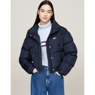 Tommy Jeans Puchowa kurtka | Cropped Fit - Kurtki damskie - miniaturka - grafika 1