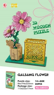 Drewniane mini Puzzle 3D Galsang - Puzzle - miniaturka - grafika 1