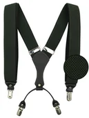 Dodatki do ubrań - Ciemnozielone szelki do spodni SZ177 - miniaturka - grafika 1