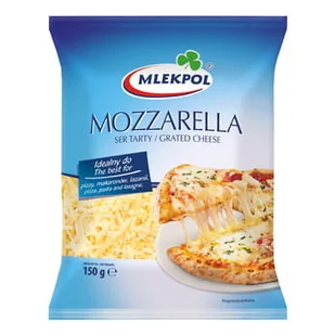 Ser Mozzarella Tarty 150G Mlekpol - Szybkie dania obiadowe - miniaturka - grafika 1
