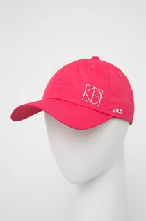 Czapki damskie - Fila czapka kolor różowy gładka - grafika 1