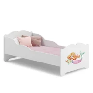 Łóżka dla dzieci i młodzieży - Łóżko dziecięce ANNA z materacem 160x80 Syrenka - miniaturka - grafika 1