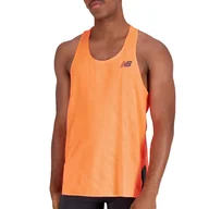 Koszulki sportowe męskie - Koszulka New Balance MT23280NDF - pomarańczowa - miniaturka - grafika 1