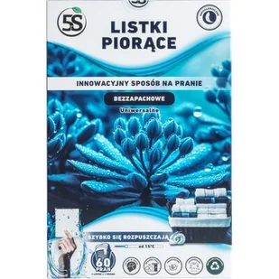 Chusteczki do prania 5S Bezzapachowe (60 sztuk) - Inne artykuły czyszczące - miniaturka - grafika 1