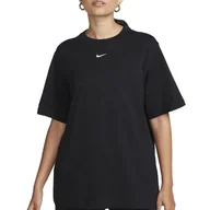 Koszulki sportowe damskie - Koszulka Nike Sportswear Club Essentials FD4149-010 - czarna - miniaturka - grafika 1