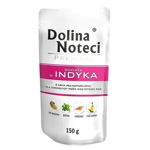 Dolina Noteci PREMIUM BOGATA W INDYKA DOYPACK 150 G - Mokra karma dla psów - miniaturka - grafika 1