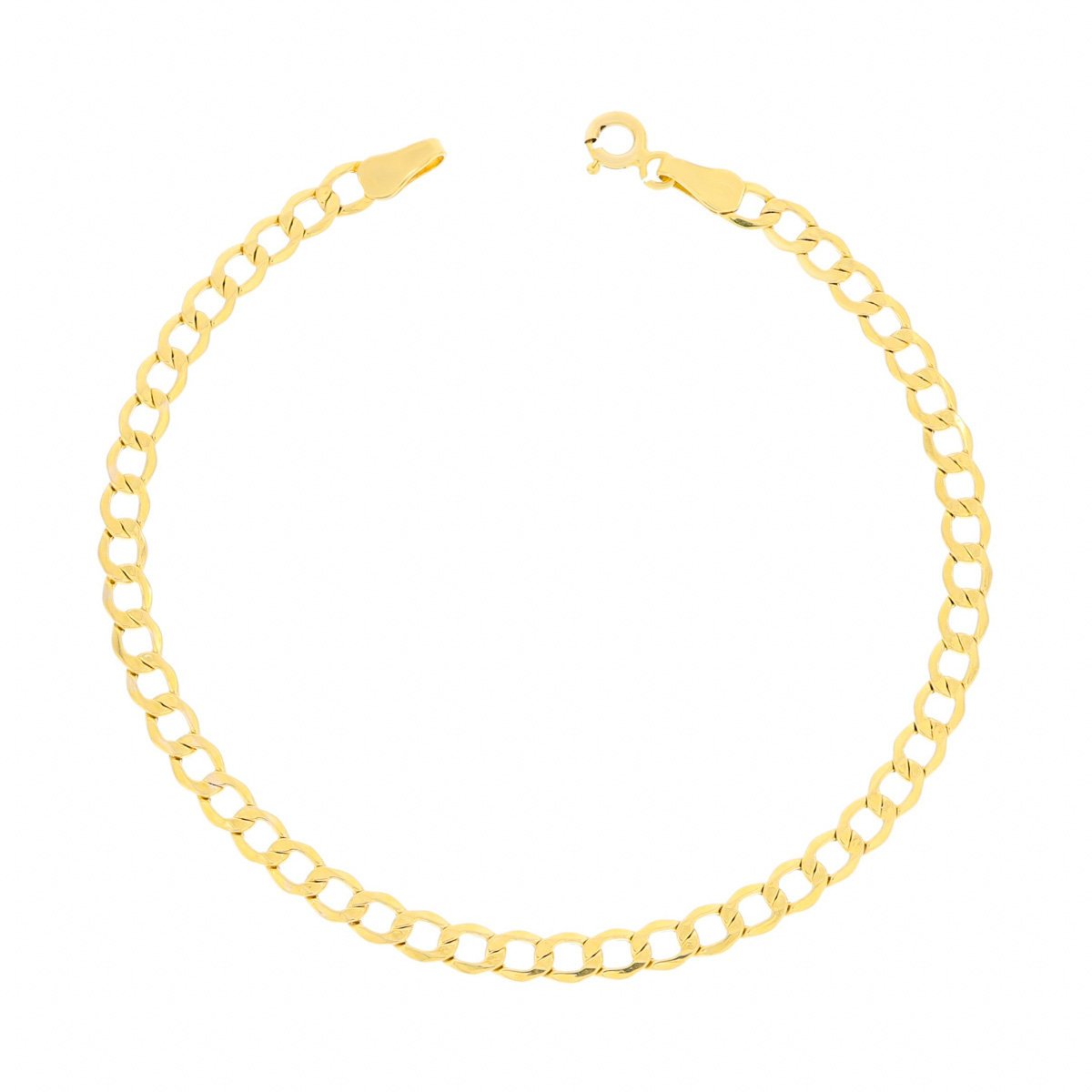 Złota bransoletka pancerka 20 cm pr. 585