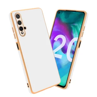Cadorabo pokrowiec ochronny na Honor 20 / 20S / Huawei NOVA 5T w kolorze białym pokrowiec na telefon komórkowy silikonowe etui ochronne na aparat TPU - Etui i futerały do telefonów - miniaturka - grafika 1