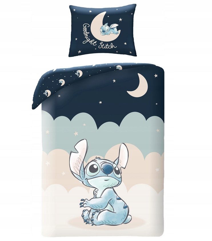 Pościel Bawełniana Disney Lilo I Stitch 160x200 Dla Dziecka Sticz Podwójna