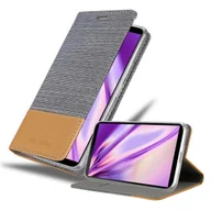 Etui i futerały do telefonów - Etui ochronne Cadorabo do Sony Xperia 10 II w kolorze szarym etui na telefon komórkowy pokrowiec na książkę - miniaturka - grafika 1
