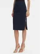 Spódnice - Rinascimento Spódnica ołówkowa CFC0127985003 Granatowy Slim Fit - miniaturka - grafika 1