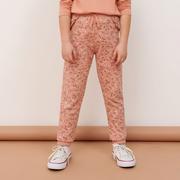 Spodnie i spodenki dla dziewczynek - Sinsay - Spodnie dresowe jogger - Kremowy - miniaturka - grafika 1