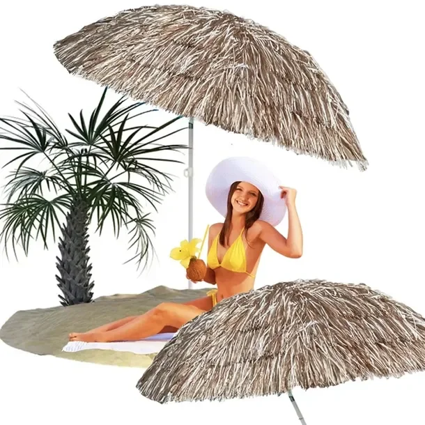 2 X Parasol Ogrodowy Plażowy Hawajski Na Balkon Taras Składany Łamany 150cm