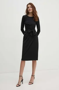 Sisley sukienka kolor czarny mini rozkloszowana 4NQXLV066 - Sukienki - miniaturka - grafika 1